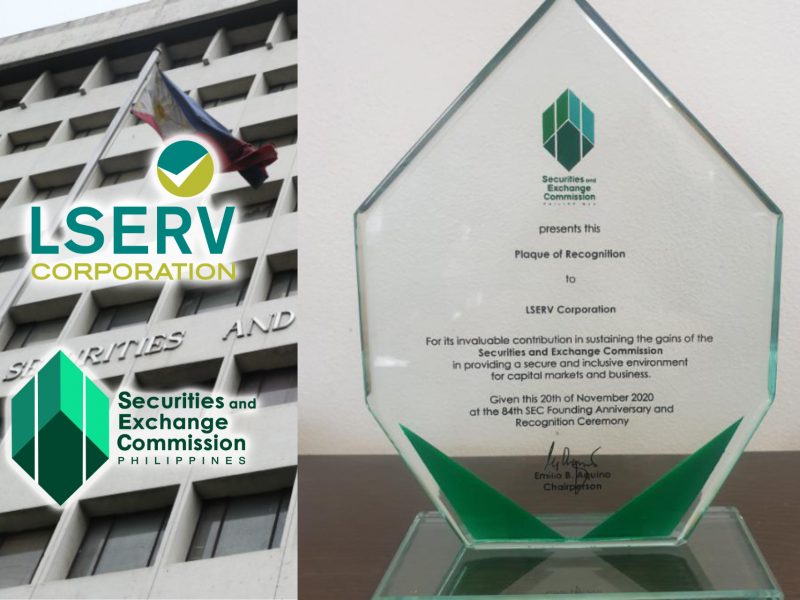 Service Excellence in Action: SEC Awards Plaque of Recognition to LSERV Corporation